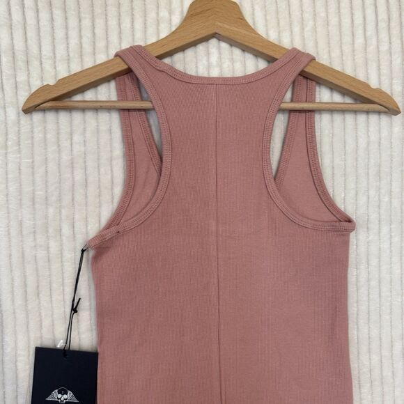 NWT Civil Regime No Tomorrow Dress Womens Dusty Rose Racerback Maxi Bodycon Sz S - Picture 13 of 14